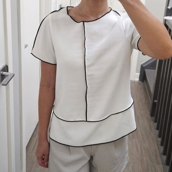ZARA white  blouse (xs) - Picture 4 of 7